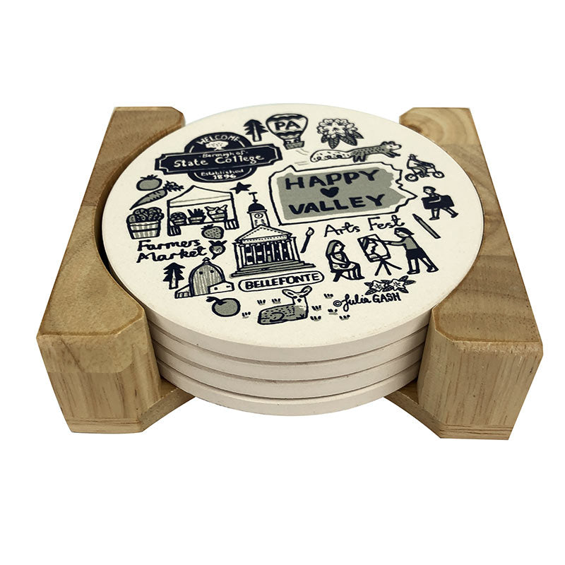 Julia Gash Coasters - 4 Pack