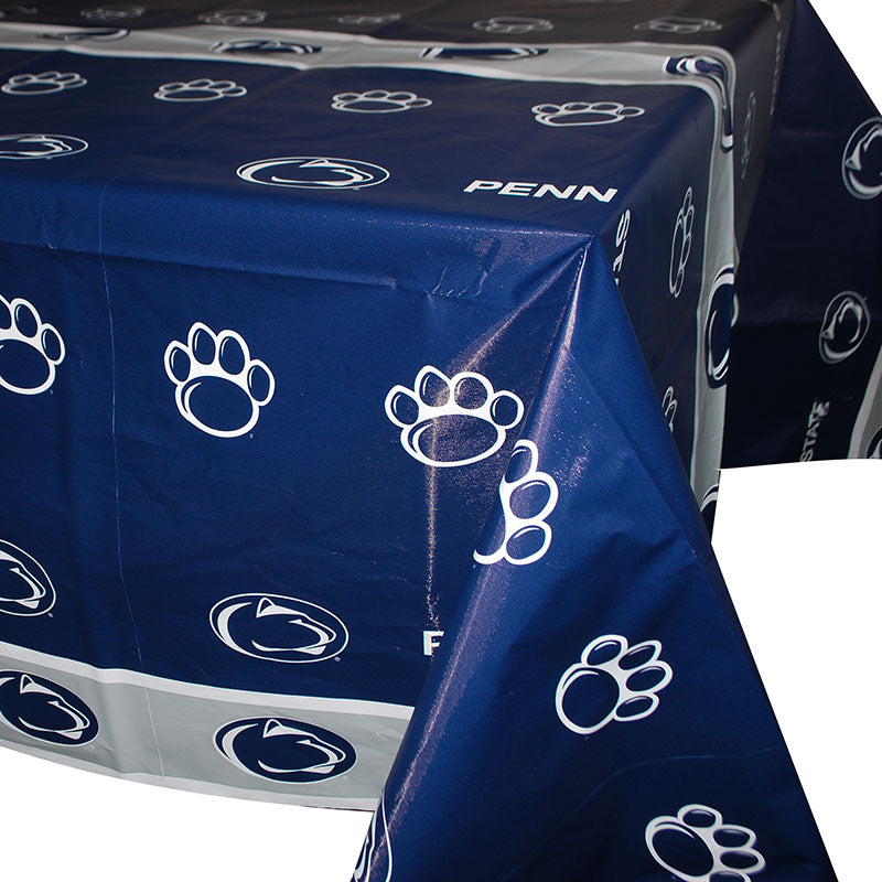 Penn State Nittany Lions Plastic Tablecloths - Pack Of 3, 54 X 108 Inches, Disposable For Tailgates & Parties - View #5