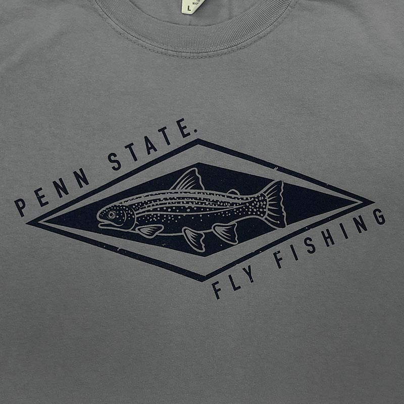 Sale - Comfort Colors Penn State Fly Fishing Long Sleeve T-shirt