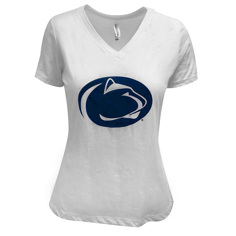 Ladies Bella Penn State Lion logo V-Neck T-Shirt