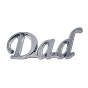 Chrome Dad Auto Emblem