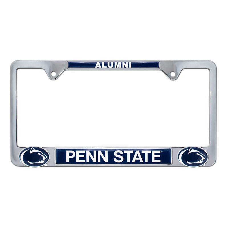 Chrome Penn State Alumni License Plate Frame