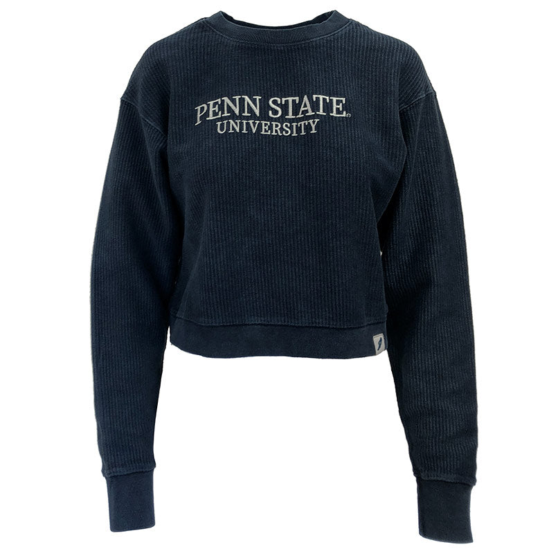 League Ladies Timber Crop Crew Neck Sweatshirt