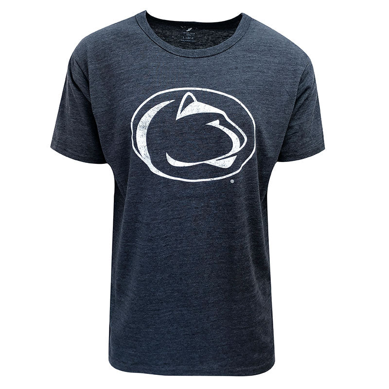 League Nittany Lion Head Navy Tri Blend T-Shirt