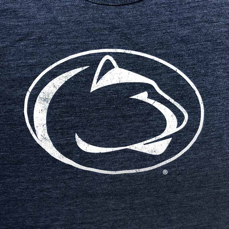 League Nittany Lion Head Navy Tri Blend T-Shirt