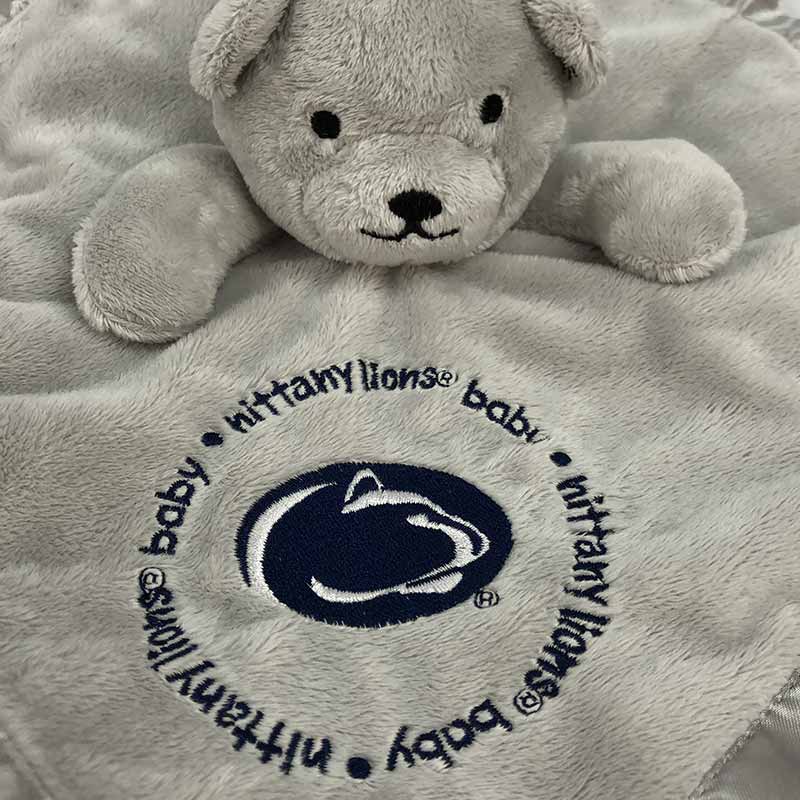 Penn State Grey Security Blanket Bear