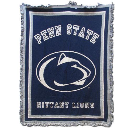 Penn State Athletic Logo Afghan Blanket