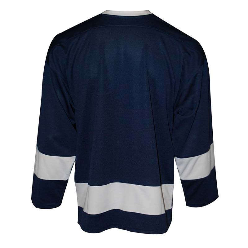 Blank Black Hockey Jersey  Hockey jersey, Black and navy, Jersey