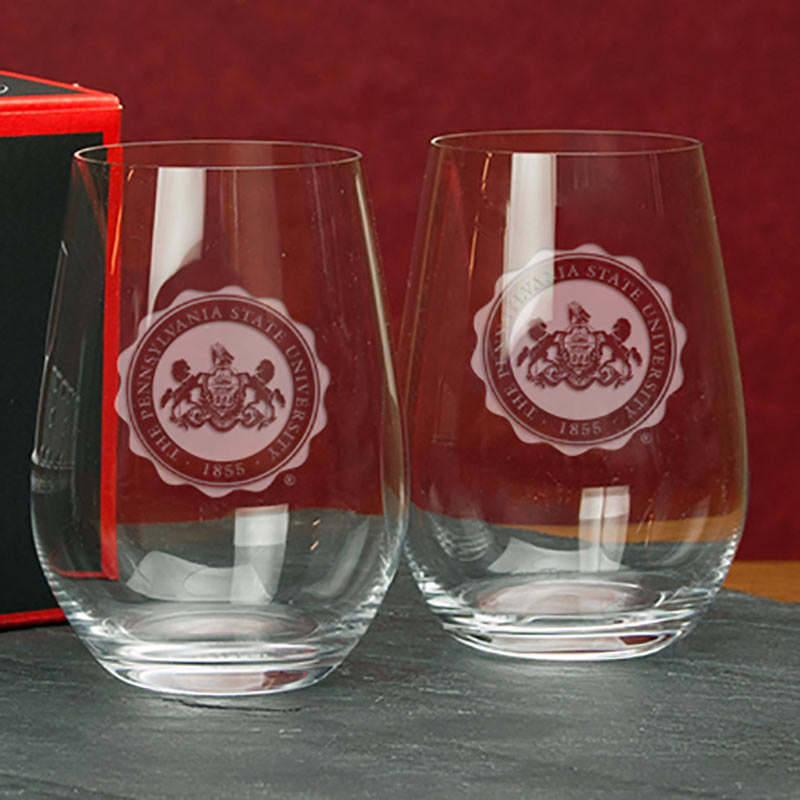 Riedel "O" Chardonnay Set of 2 Stemless Wine Glasses