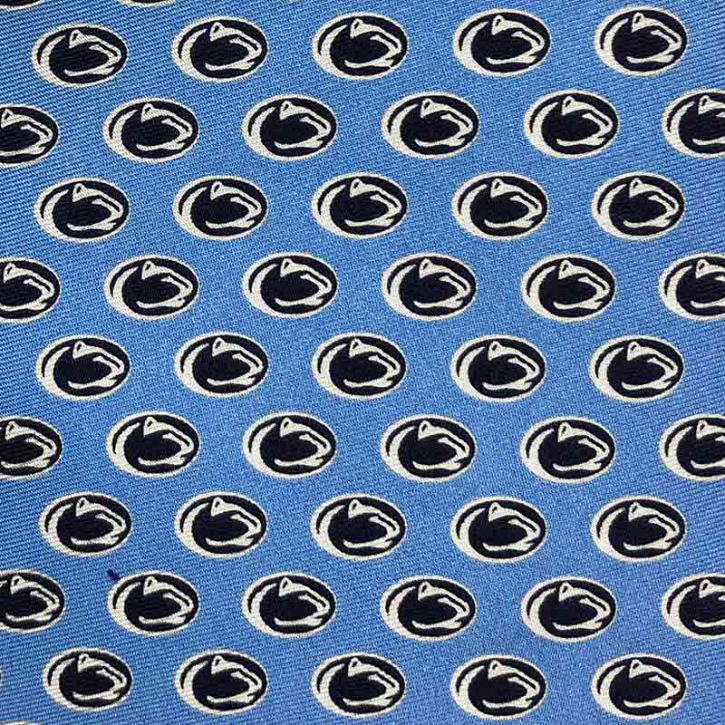 Repeating Lion Head Silk Necktie