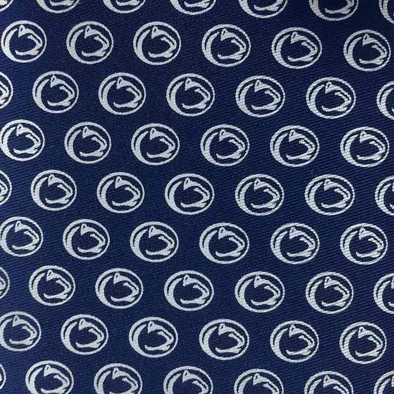 Silk Repeating Lion Head logo Necktie